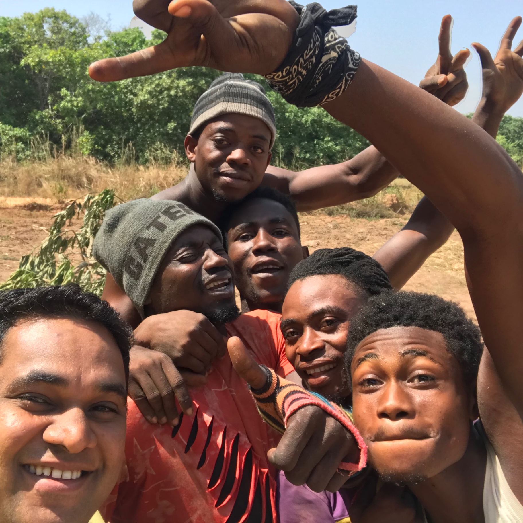 Farmgate crew at a West African sourcing site